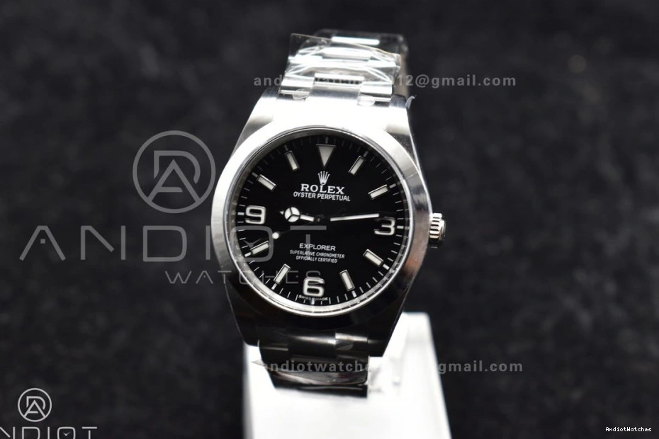 Edition on 39mm Black Explorer SS 1:1 214270 846 Clean Best Dial VR Refined Bracelet I 0307